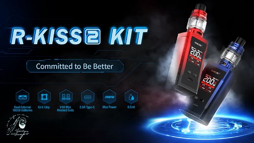 SMOK R-KISS 2 KIT & TFV18 Mini TANK | il Santone