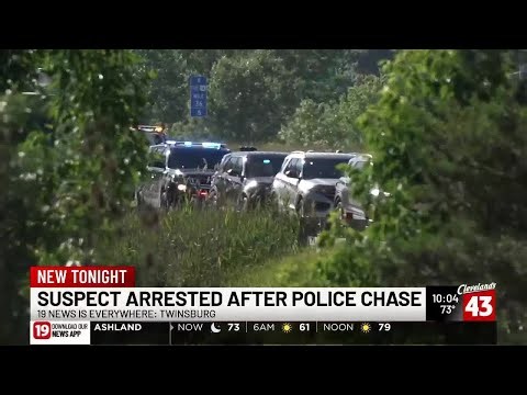 Person in custody following police chase and crash that closed I-480 East in Twinsburg