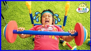 17K views · 296 reactions | Ryan Pretend Play Working out to be strong and learn Why We Sweat!!! | SKY Baby Care | Facebook