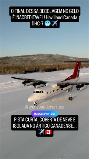 Decolagem Extrema no Ártico 4 motores e um desafio 🥶✈️🇨🇦