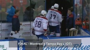 The Habs let a win slip away. Montreal blew a two goal lead in the 3rd period and ended up losing to Tampa Bay in 4-3 in overtime. Full story: www.cbc.ca/1.3914926 | CBC Montreal