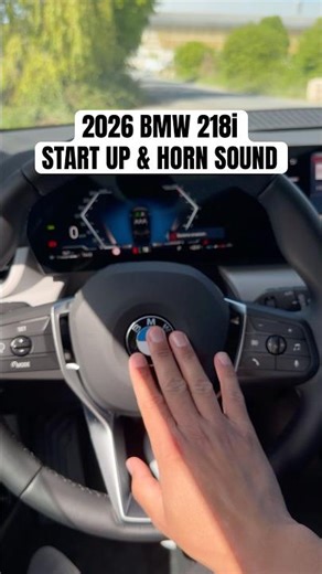 2026 BMW 218i ACTIVE TOURER | START UP & HORN SOUND #carhornsound #bmw #catchingcars #shortvideo