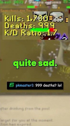 1000 deaths in PVP #osrs #oldschoolrunescape #runescape