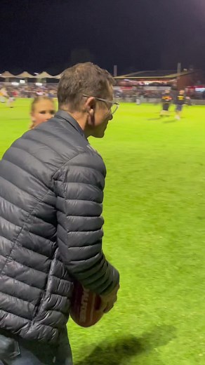 Mark Bickley Kicking Massive Torps at Half Time | SANFL Game