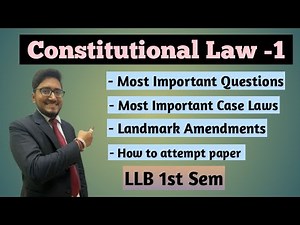 Constitutional law -1 llb 1st sem
