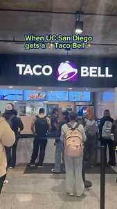 New spot unlocked. 🌮 ✨ 🌯 Welcome to UC San Diego, Taco Bell. 🫶 #UCSD #UCSanDiego #TacoBell | UC San Diego