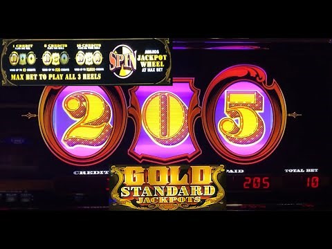 HIGH LIMIT SLOTS: NEW! GOLD STANDARD SLOT PLAY! GOLD CASH MACHINE! WHEEL SPINS! BIG WINS! JACKPOT!
