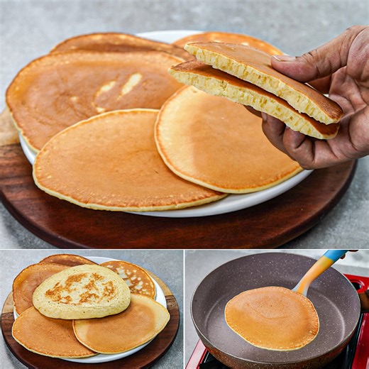 Pancakes Recipe - 10 Minutes Breakfast Pancake for Kids | How to Make Pancakes #PancakeRecipe #BreakfastIdeas #EasyPancakes #KidsBreakfast | N'Oven Foods