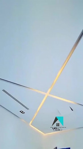 Plafond en placo platre - Décoration moderne pour salon