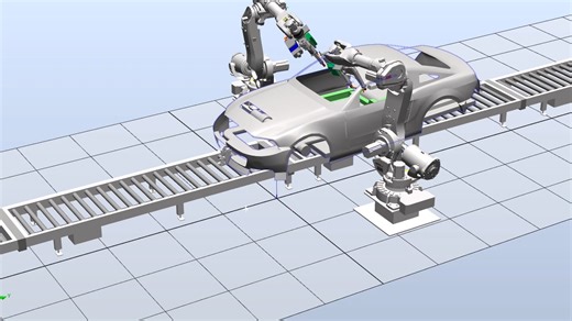 ABB仿真Robotstudio软件-机器人汽车焊接
