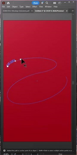 🎨 Mastering Text on a Path in Adobe Illustrator! 🖋️