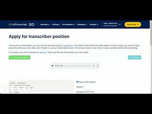 Best Transcription jobs in 2025. Complete Go Transcript test answers swahili part a and b