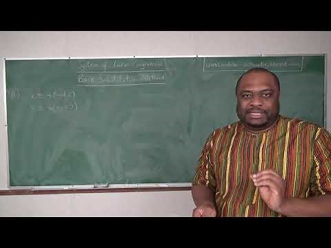 System of Linear Congruence - The Back Substitution Method