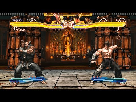 Heihachi & Akuma vs Jin & Kazuya (Hardest) - Street Fighter X Tekken