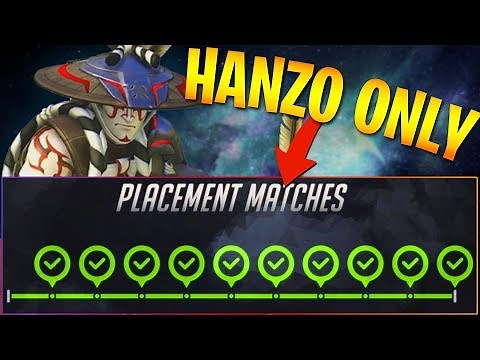 Winning all 10 placement matches with only Hanzo!! - Overwatch