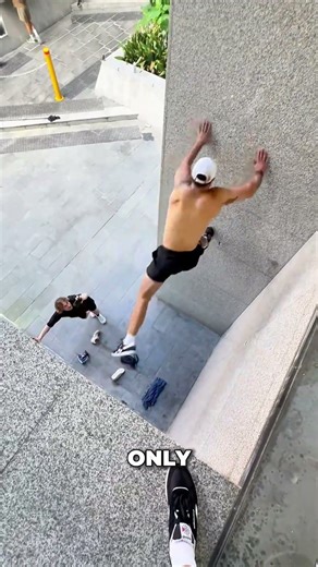 Insane In-Between Wall Climb That Looks Impossible #parkour #friction