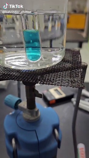 Reducing sugar test - Benedict's test - colour change #fypシ゚viral #fyp #science #biology