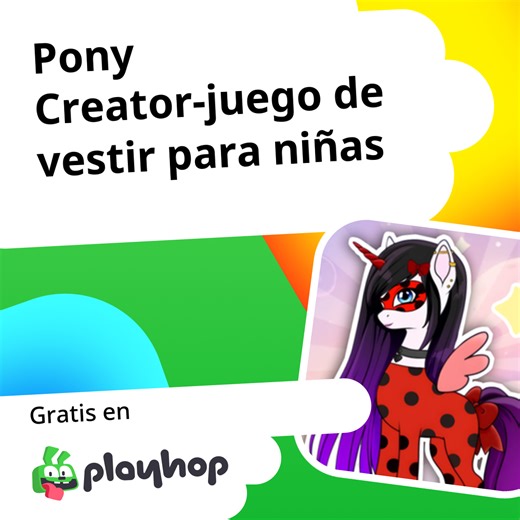 Pony Creator-juego de vestir para niñas: Juega en línea gratis en Playhop