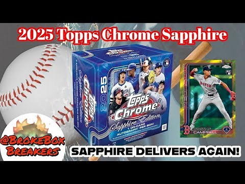 This Box Was STACKED!! 🔥💰 2025 Topps Chrome Sapphire Edition ⚾️ Baseball MLB - review