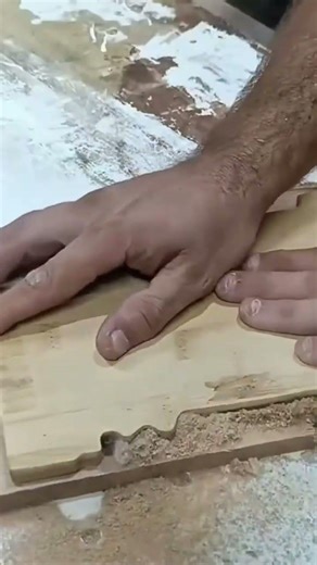 shaping wooden plank using industrial electric router machine professional woodworking production