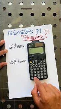 Como converter Milímetros para Polegadas utilizando a calculadora científica