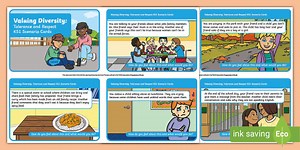 Valuing Diversity: Tolerance and Respect KS1 Scenario Cards