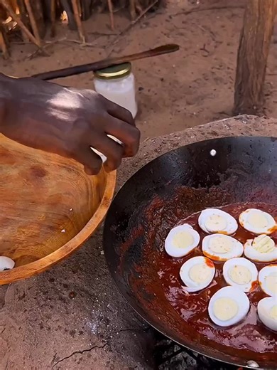 Easy Egg Curry: Smoky African Village Style on Firewood