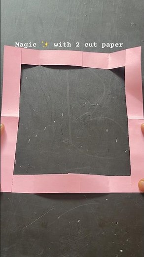 🎩 DIY Magic with 2 Cut Papers | Easy Paper Trick Craft ✂️✨ #artandcraft #craft #papercraft #art