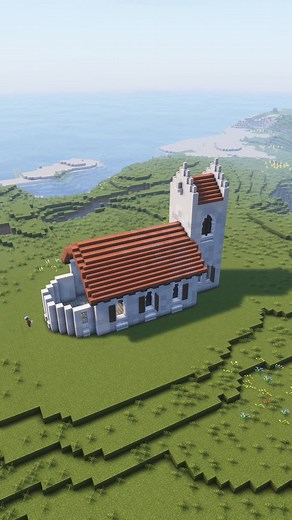 Medieval Church Timelapse #archicraft #minecraft100days #minecraftmedieval Full tutorial on my YouTube!