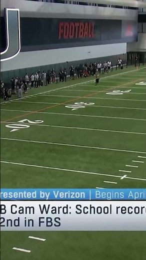 Cam Ward has got an arm 🚀💪 (Miami Hurricanes Pro Day)