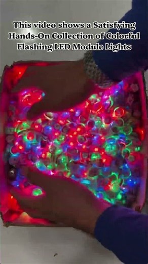 Hands-On Collection of Colorful Flashing LED Module Lights #LEDLights #Satisfying #DIYElectronics