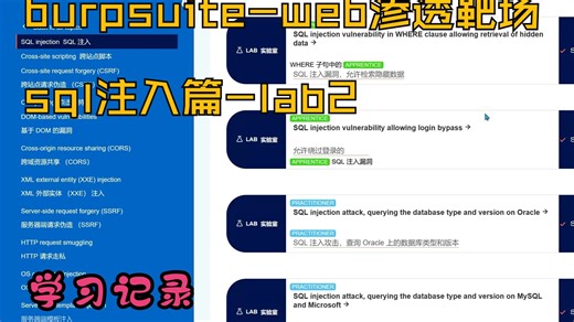 burp靶场-sql注入lab2-允许绕过登录