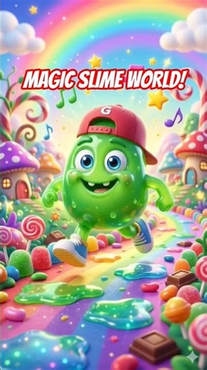 Tiny Slime Adventure | Funny Dancing Monster Kids Rhyme (Hop Hop Hop!)#shorts