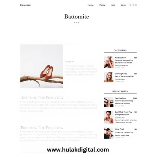 Blogging Website Design 107 Hulak Digital