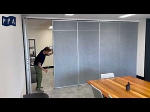 Operating a Track Mounted Acoustic Operable Wall