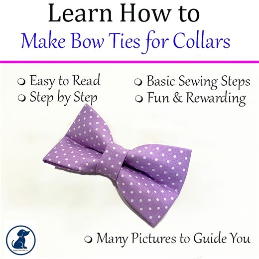 Dog Bow Tie Sewing Pattern: DIY Pet Collar Accessory (digital Download - Etsy