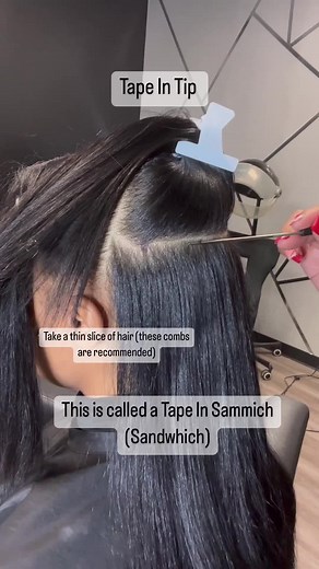 Tape in tips 👩‍🏫👩‍🏫👩‍🏫#tapein#tapeinextensions #tapeinstallation #tapeinhairextension #hairextensionspecialist #hairextensionsalon #hairextensioneducation