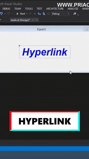 Cara Membuat Hyperlink (Buka link) di VB .Net #Hyperlink #BukaLink #VBNet Youtube : https://youtu.be/ZsJ8ASMj5ns Situs Web: https://www.priacoding.com/ | Pria Coding