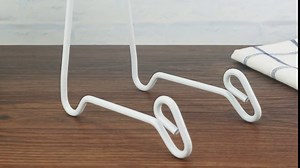 Artliving 2 Pack Display Stand Easel Iron Bowl Stands for Display Large Deep Bowls, Platters and Deep Dishes