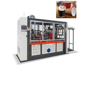 [Hot Item] Golden Cup Hot Drinks Takeaway Packing Coffee Disposable Ribbed Ripple Corrugated Tea Paper Cup Making Machine