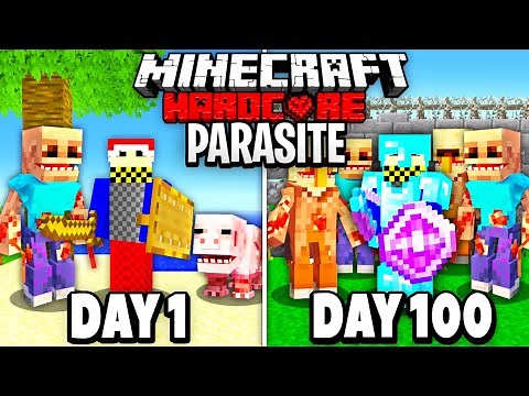 100 Days - Minecraft Parasite Apocalypse... [FULL MOVIE]