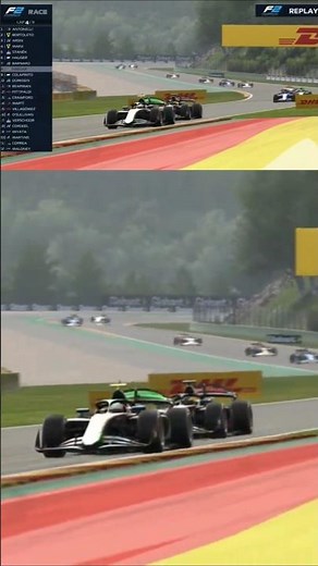 F2 24: Hadjar vs Barnard | Spa GP Wheel-to-Wheel Battle 🇧🇪🔥