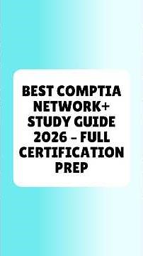 Best CompTIA Network+ Study Guide 2026 Full Certification Prep