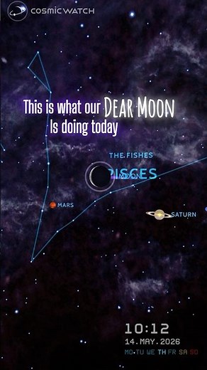The Moon and the planet show you the Piscis Constellation! 🐠