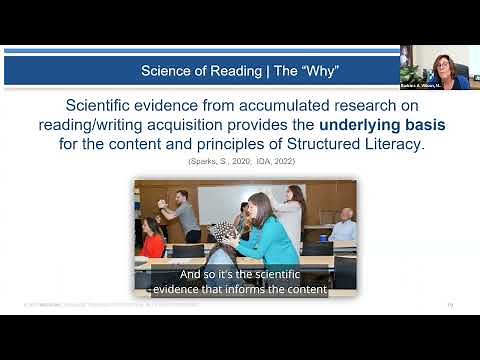 Dr. Barbara Wilson: Overview of Structured Literacy Instruction and the Updated IDA Graphic