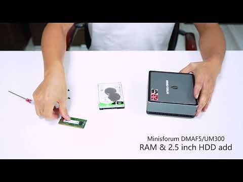 How to add RAM&2 5 inch HDD for Minisforum DMAF5/UM300?