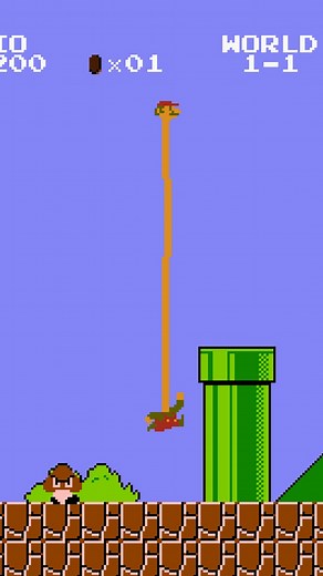 I unlocked Long Neck Mario mode!! #supermario #supergamingsecrets #longneck | Doogtoons