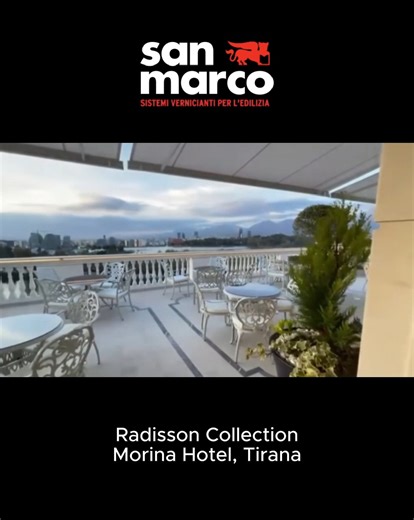 Eraldi Shpk on Instagram: "Fasada e Morina Hotel Tirana është trajtuar me bojë kuartzi Acrisyl Riempitivo dhe ambientet e brendshme janë trajtuar me bojë lavabile Acrylomat Plus, bojë dekorative Cadoro Velvet dhe stuko dekorative Fenice. 👉 Këto produkte të San Marco Group mundësohen në Shqipëri ekskluzivisht nga kompania Eraldi Shpk. #sanmarco #eraldishpk #RadissonCollection"