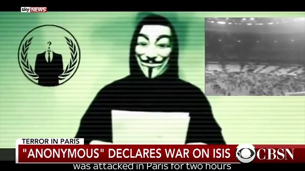 Anonymous declares cyber-war on ISIS