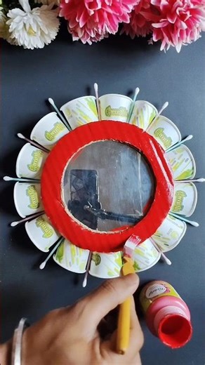 Paper Cup Wall Decor Craft Ideas/Best Out Of Waste ✨ #youtubeshorts #shorts #diy #viral #trending